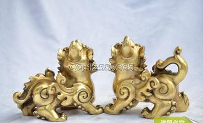 批发纯黄铜 铜招财飞貔貅摆件镇宅化煞辟邪风水家居工艺品