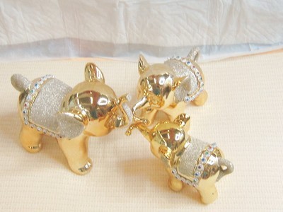 【吉祥三宝大象/陶瓷工艺品/工艺品/ 大象 工艺品批发 电镀陶瓷工艺】价格,厂家,图片,陶瓷工艺品,义乌市潇涵电子商务商行-