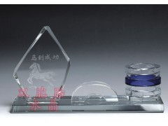 水晶三件套,水晶办公用品,商务礼品,水晶工艺品批发,水晶