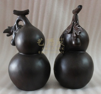 【24cm公分福寿葫芦摆件 黑檀木雕工艺品 仙游工艺品批发】价格,厂家,图片,木质、竹质工艺品,周华仙-