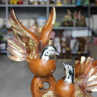 批发树脂工艺品创意鸽子和平鸽对鸽摆件礼品园艺仿真摆设家居装饰