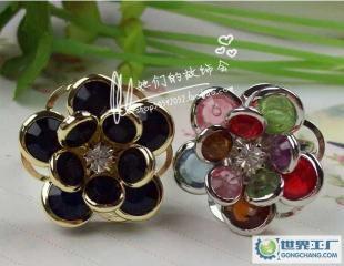 个性黑色山茶花戒指韩国明星饰品批发_礼品、工艺品、饰品_世界工厂网中国产品信息库