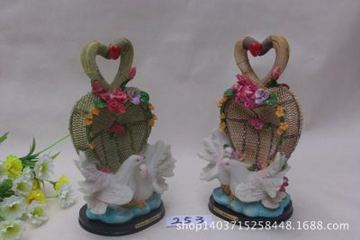 工艺品批发 家居花园摆件 欧式树脂/情侣猪存钱罐罐(252)