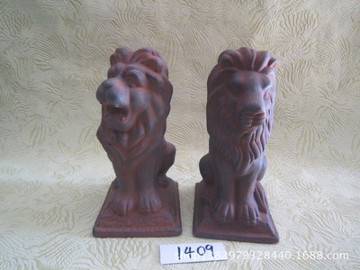 【德化批发工艺品、红土工艺品套2狮子摆件、【1409】】价格,厂家,图片,塑料、树脂工艺品,德化县艺高陶瓷店-