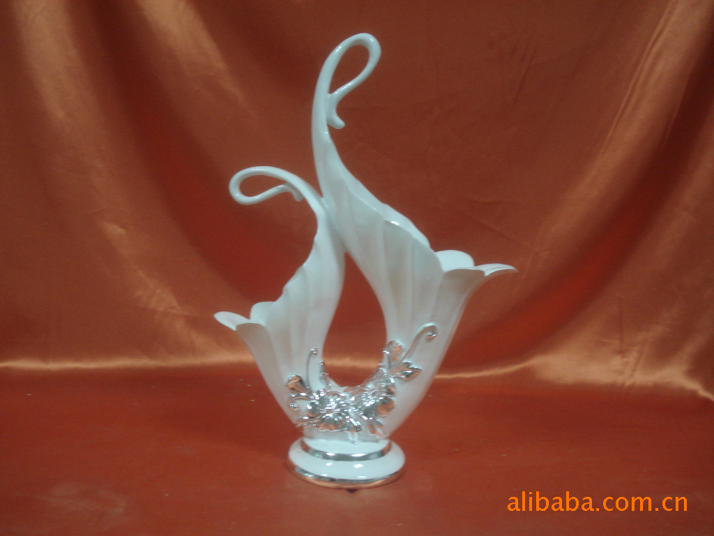 批发家居工艺品,批发家居摆件,提手花篮,双头花插