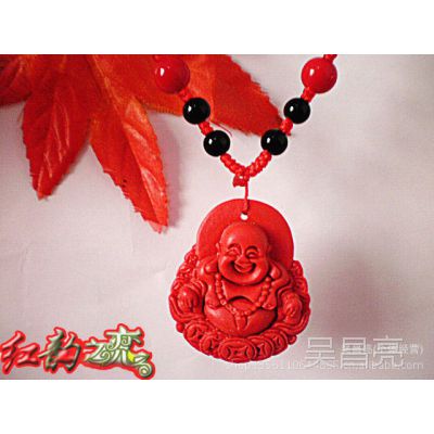 红韵漆雕朱砂小佛项链：旅游景区畅销工艺品批发新宠